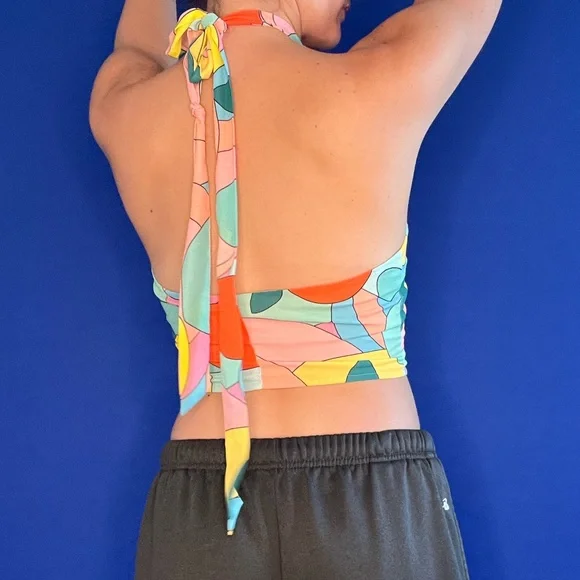 Staud Citrus Kai Top multicolor halter top - Picture 5 of 9